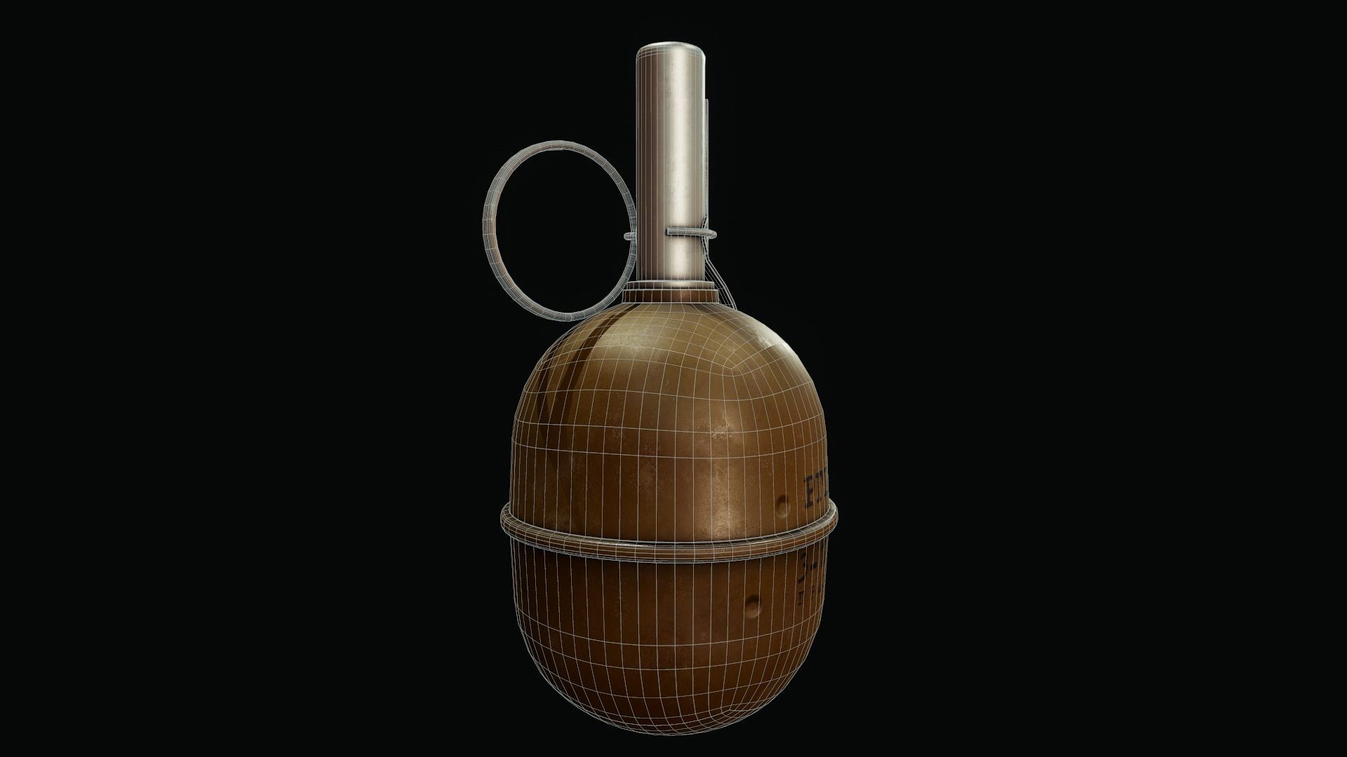 RGD5 Grenade - Tutorial Included Low-poly 3D model_8