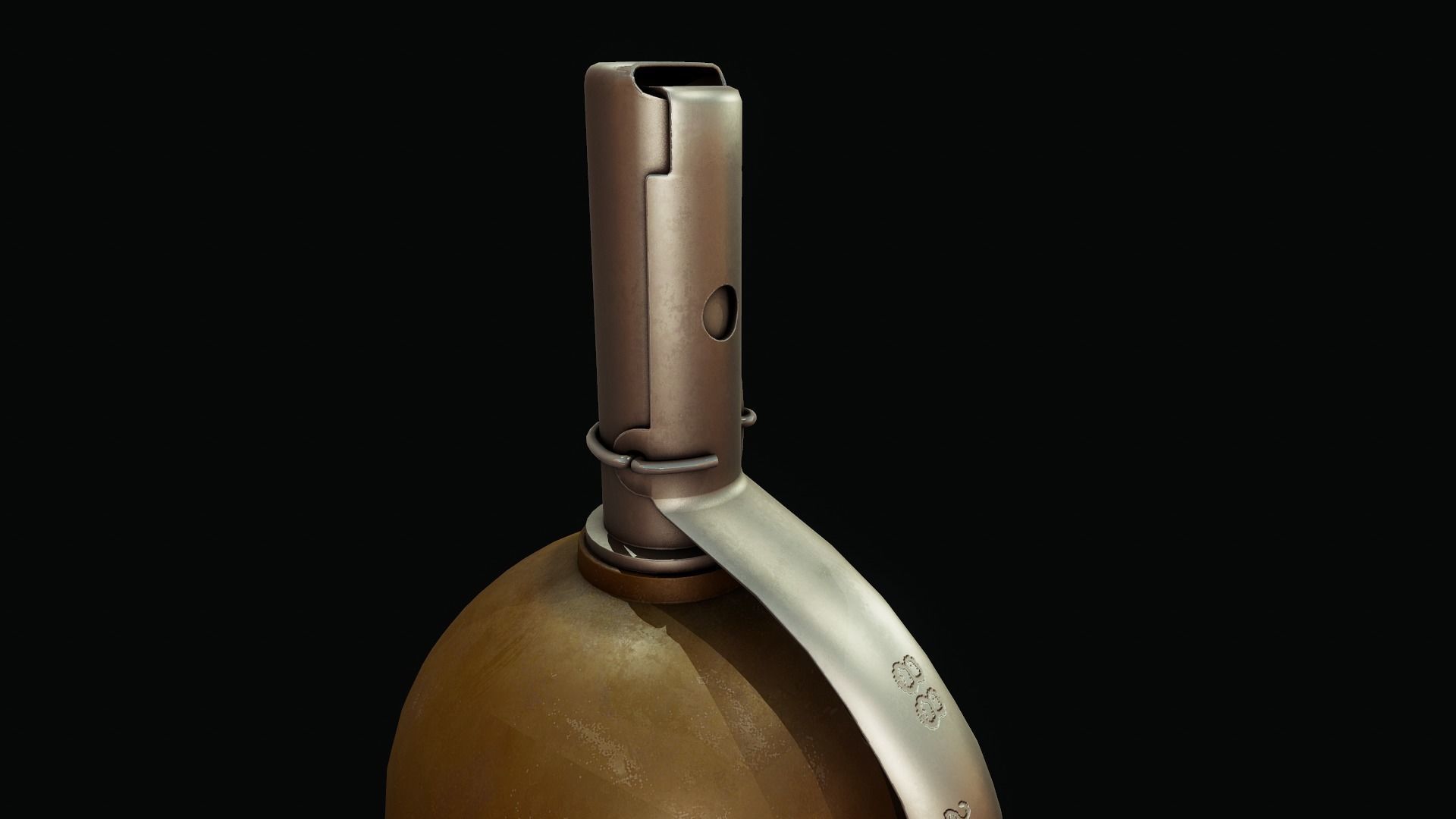 RGD5 Grenade - Tutorial Included Low-poly 3D model_13