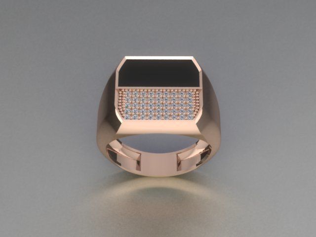 men ring 3D print model_2