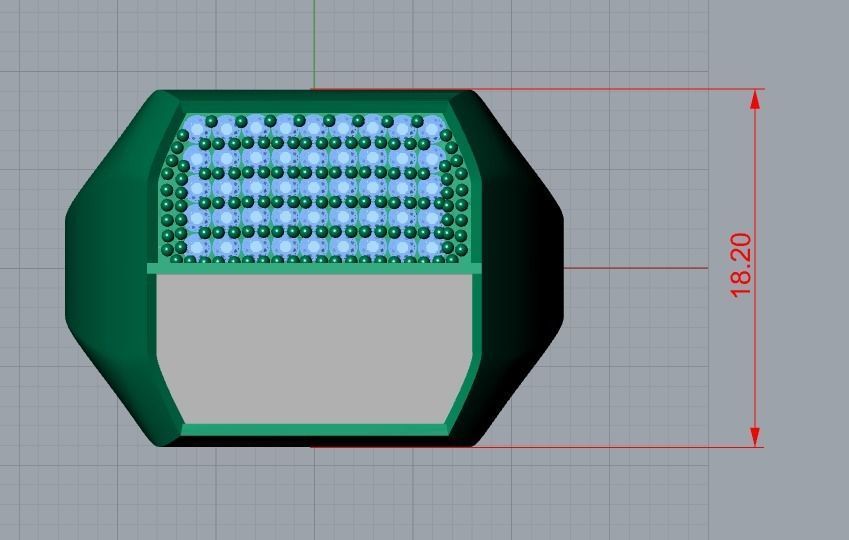 men ring 3D print model_5