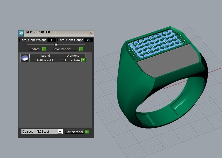 men ring 3D print model_4