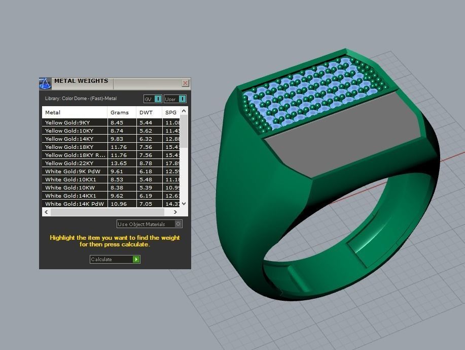 men ring 3D print model_3