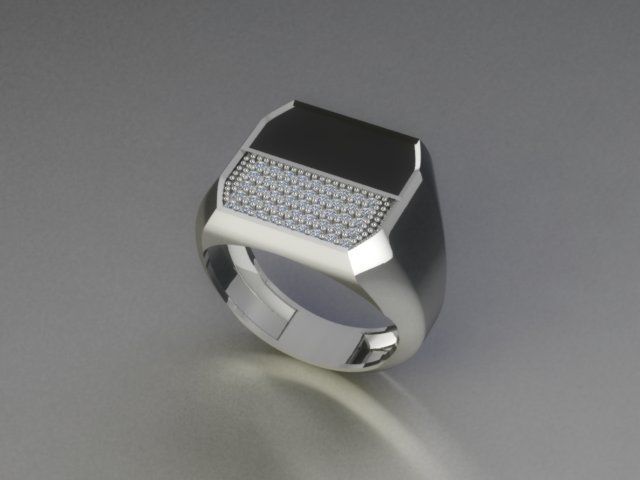 men ring 3D print model_1