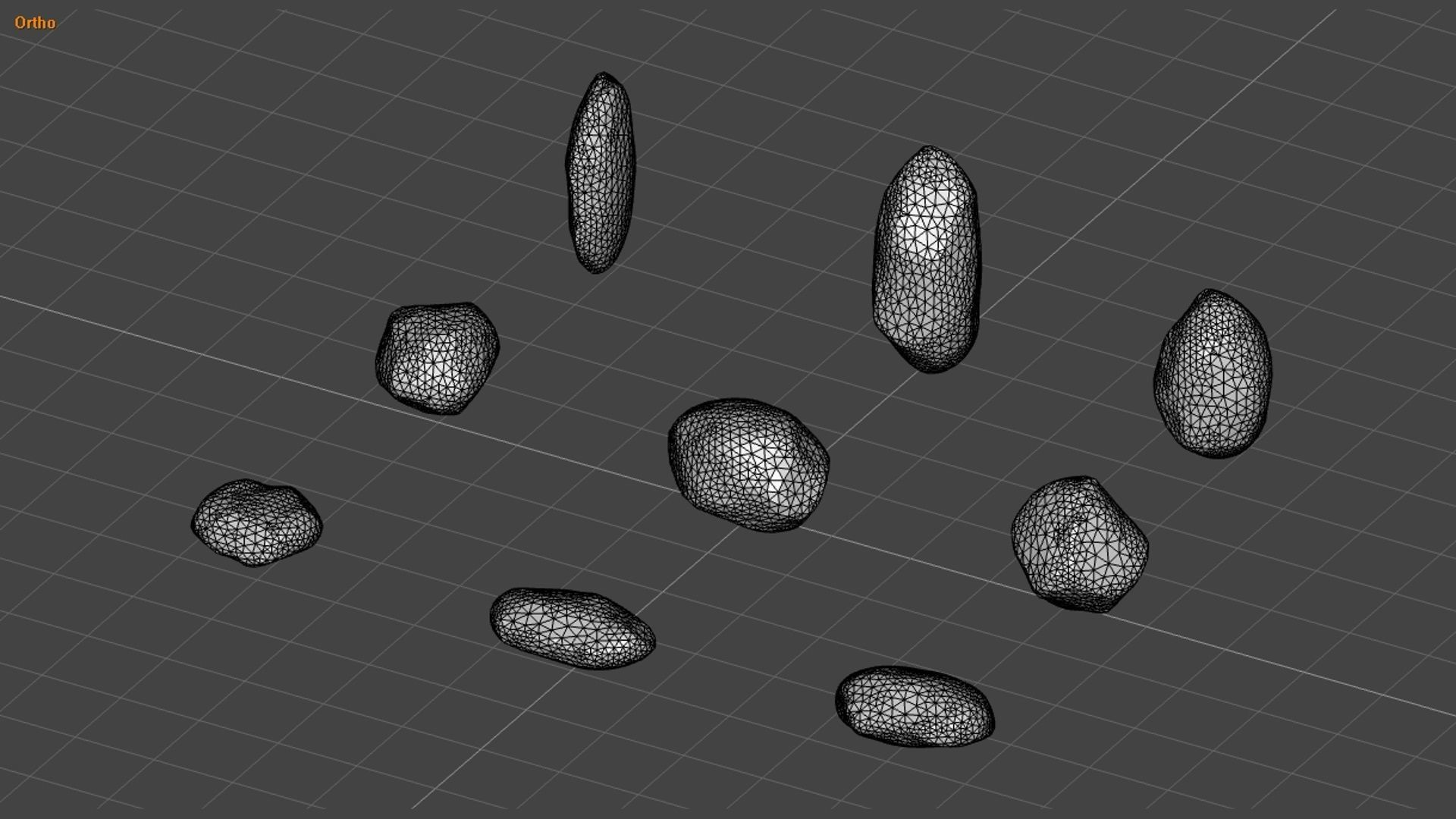 Assorted Boulders - Base Free low-poly 3D model_15