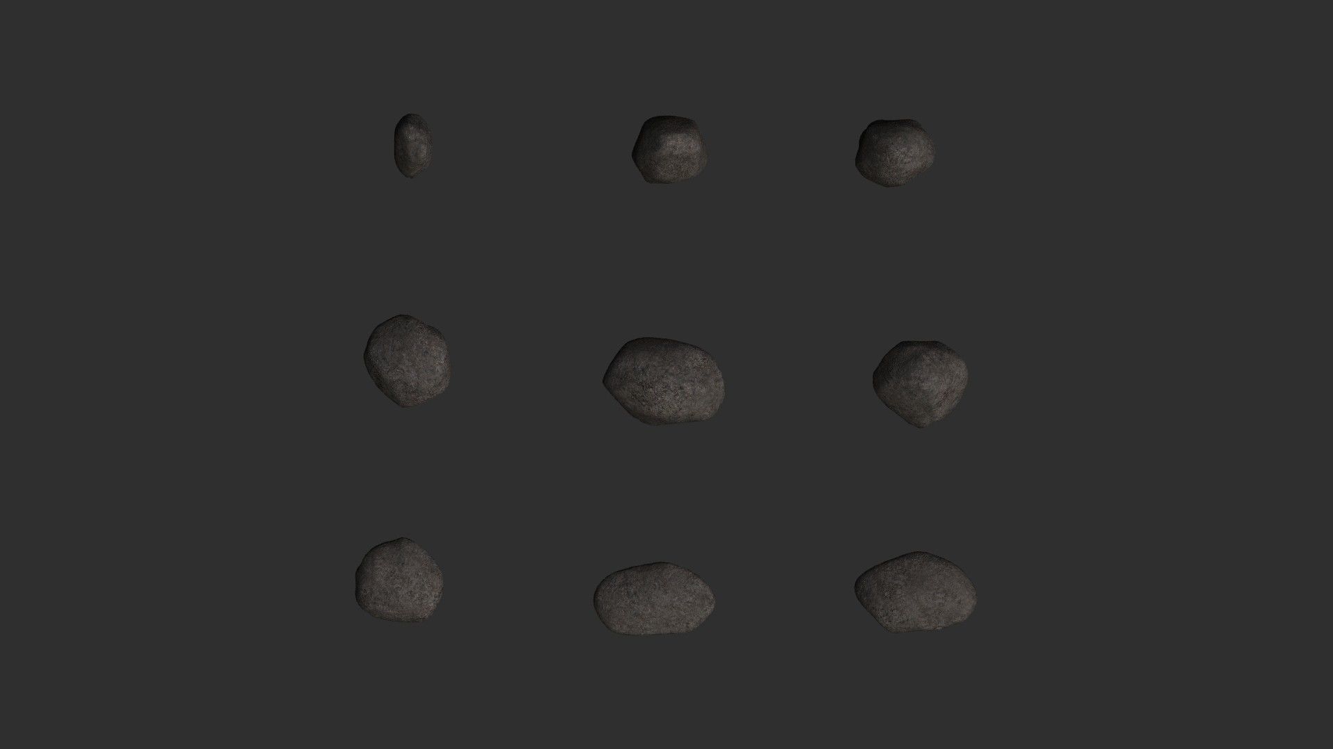 Assorted Boulders - Base Free low-poly 3D model_2