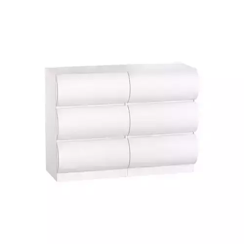 Humply Modern White Leather