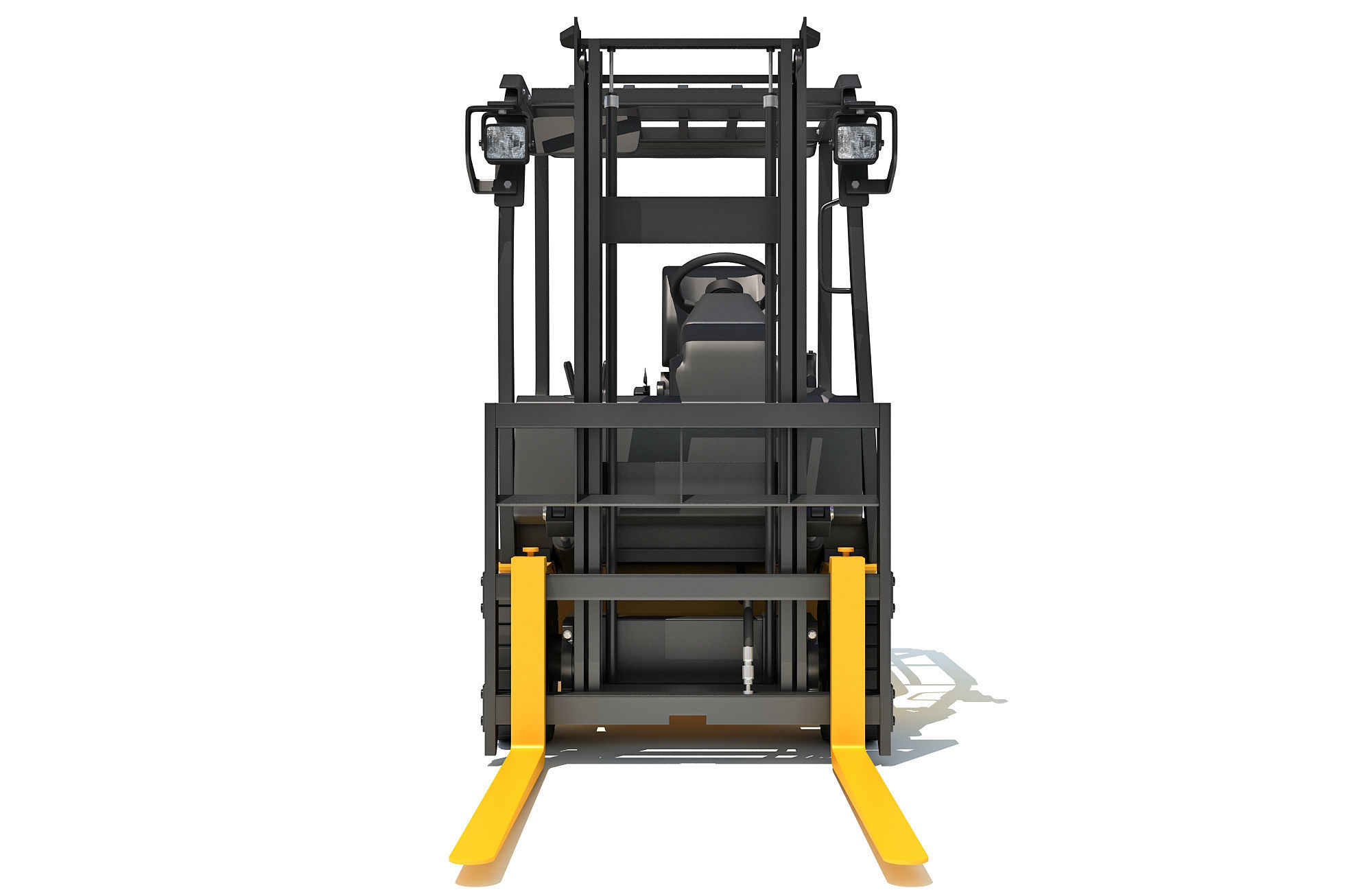 Electric Forklift 3D model_11