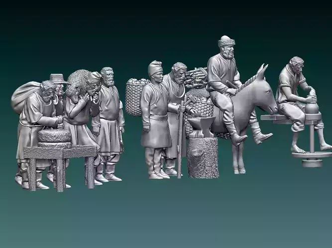 workers peasants 3D print model