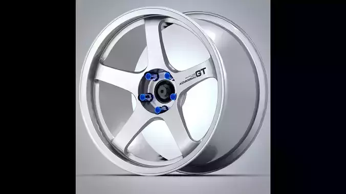 Advan GT Racing Low-poly 3D model