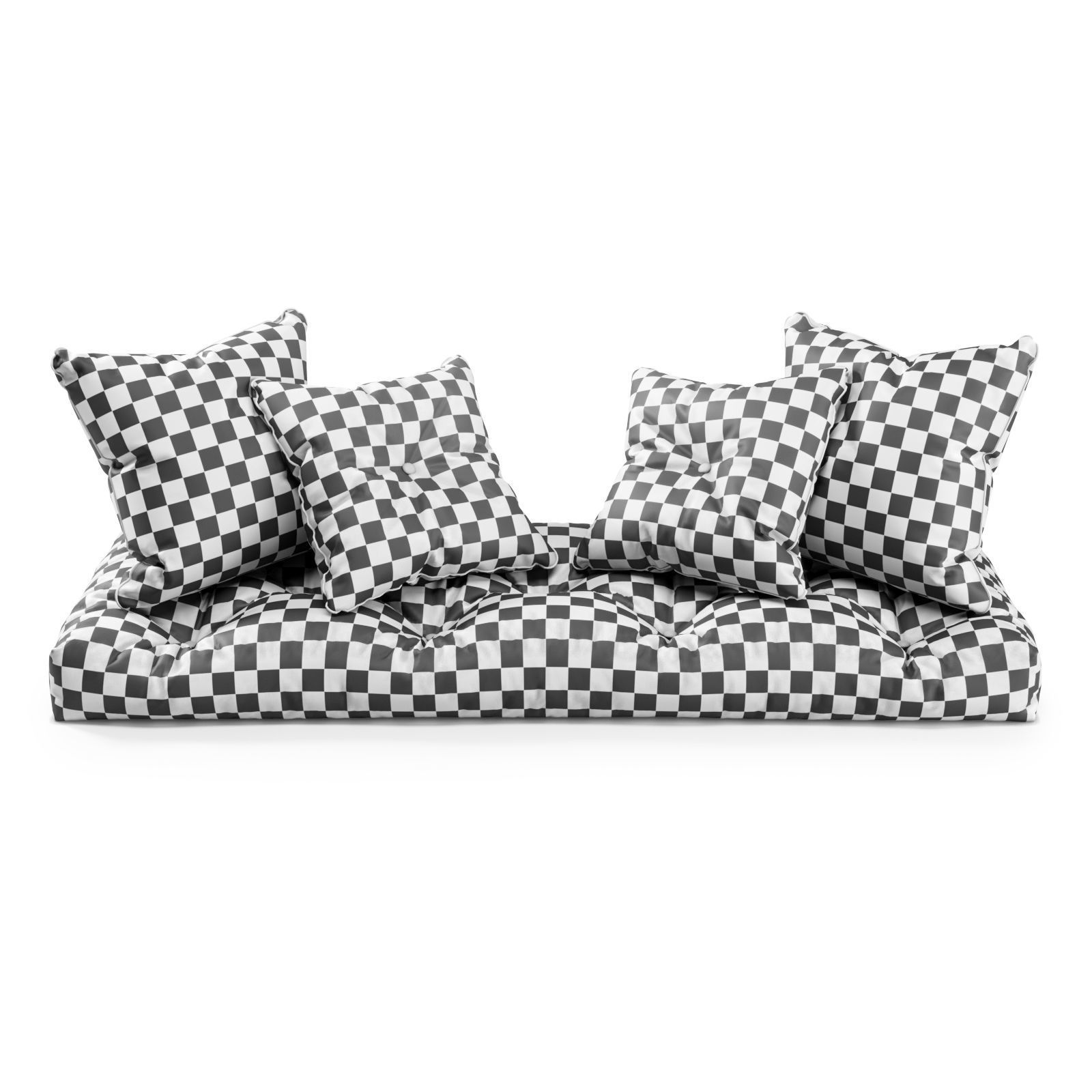 Seat Pillows Set 3 3D model_3