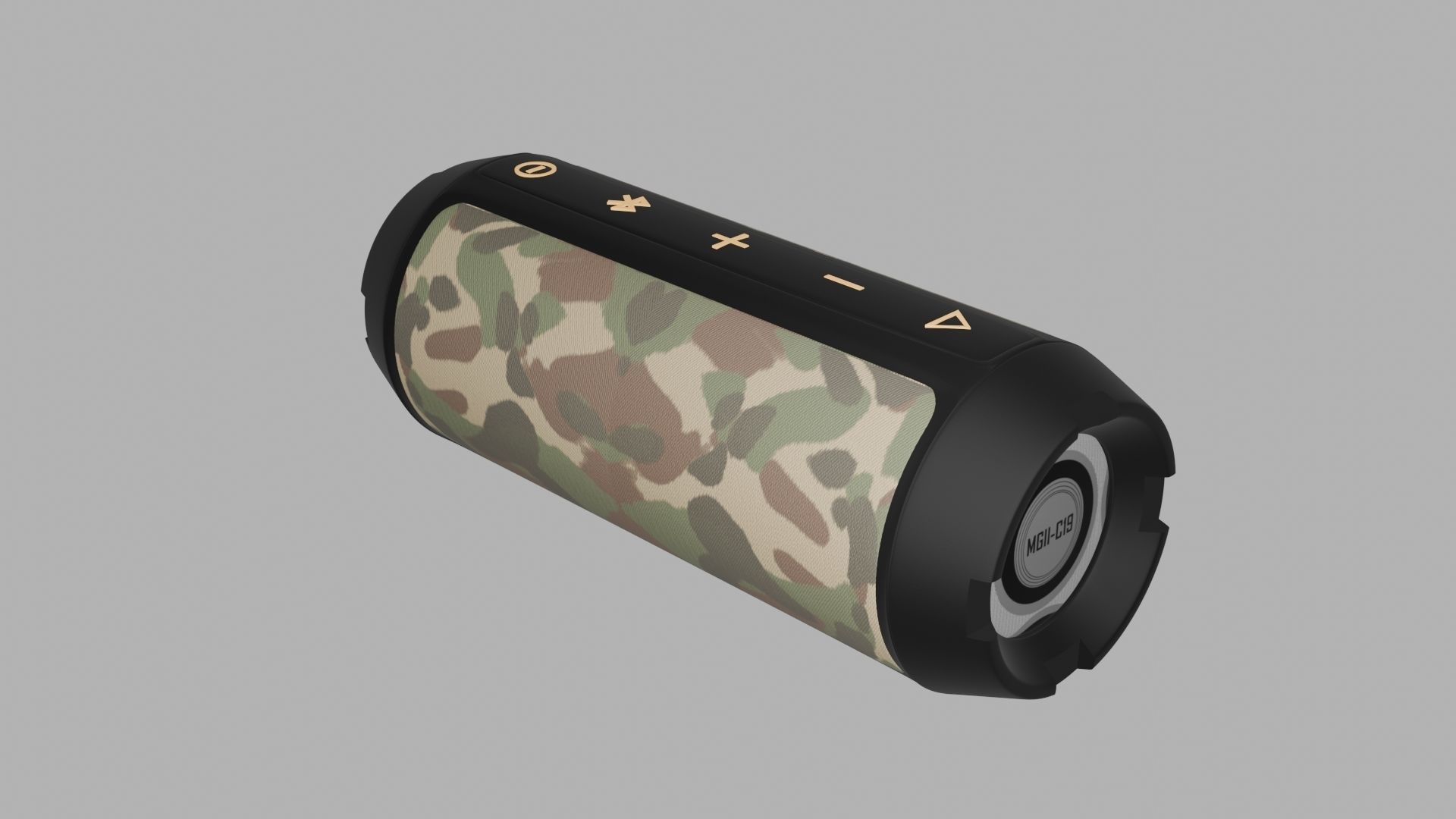 Speaker Low-poly 3D model_2