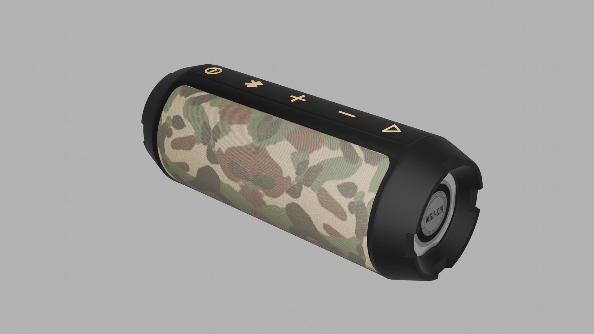 Speaker Low-poly 3D model_4