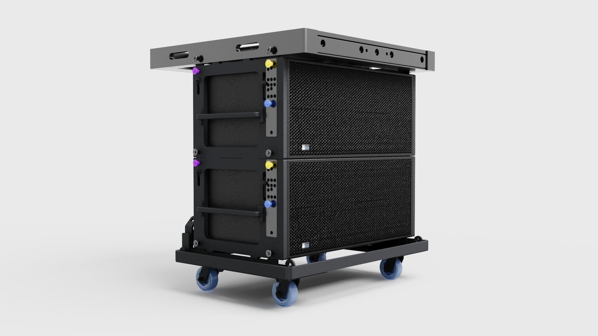 Concert Sound Systems Line Array Meyer Sound Leo 3D model_1