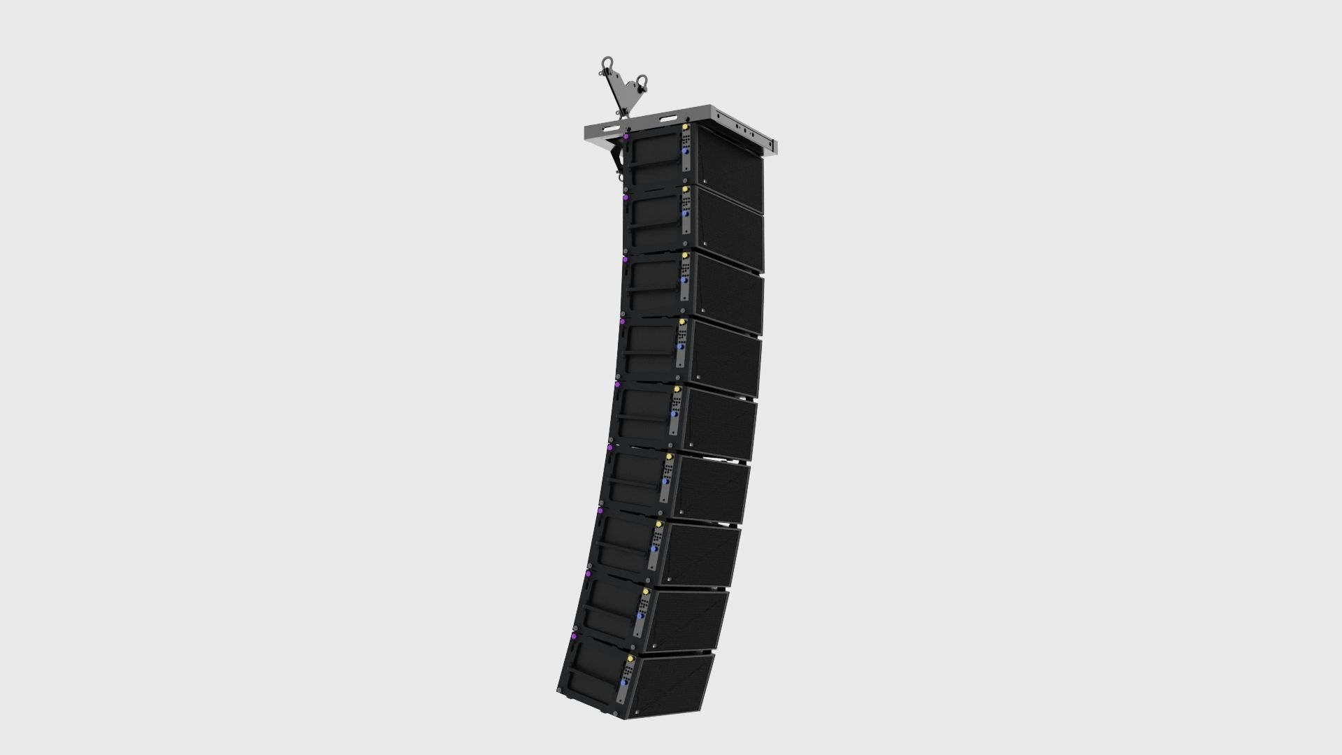 Concert Sound Systems Line Array Meyer Sound Leo 3D model_3