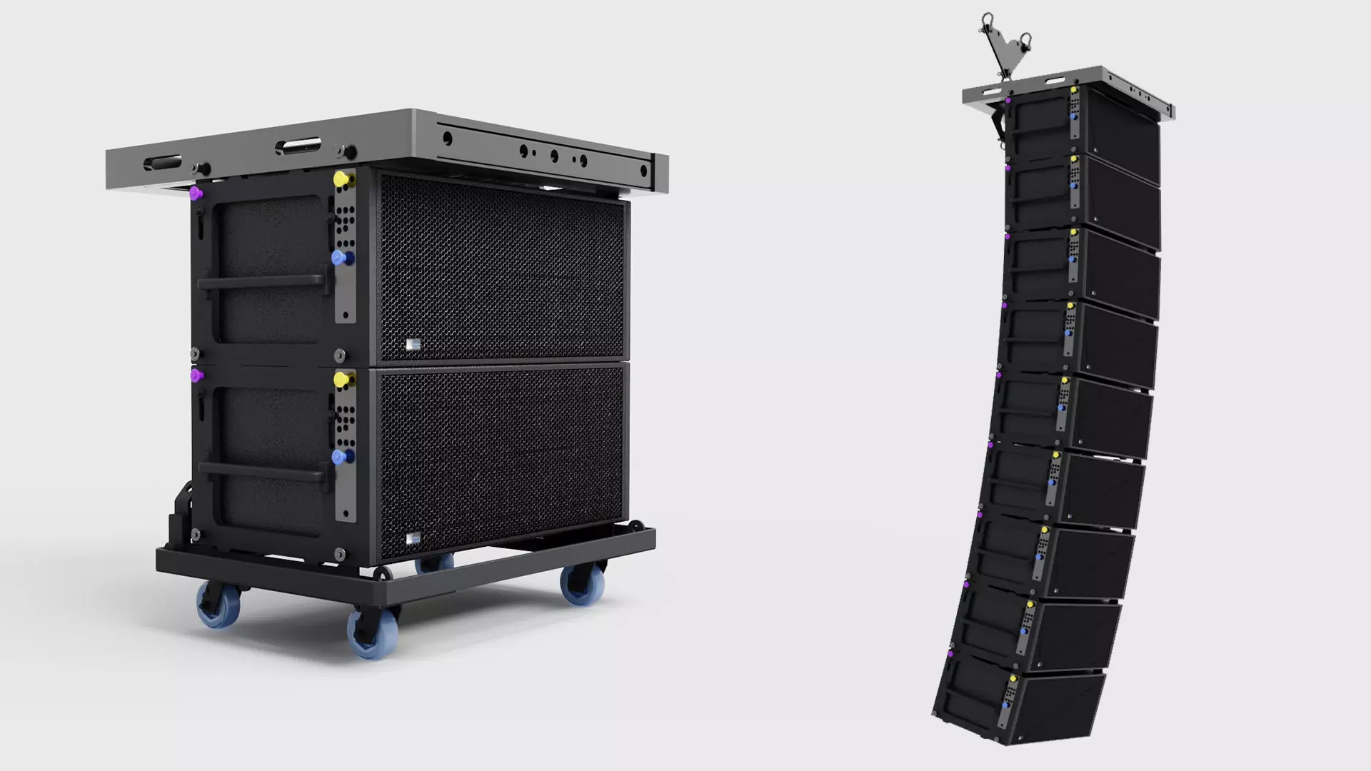 Concert Sound Systems Line Array Meyer Sound Leo 3D model_0