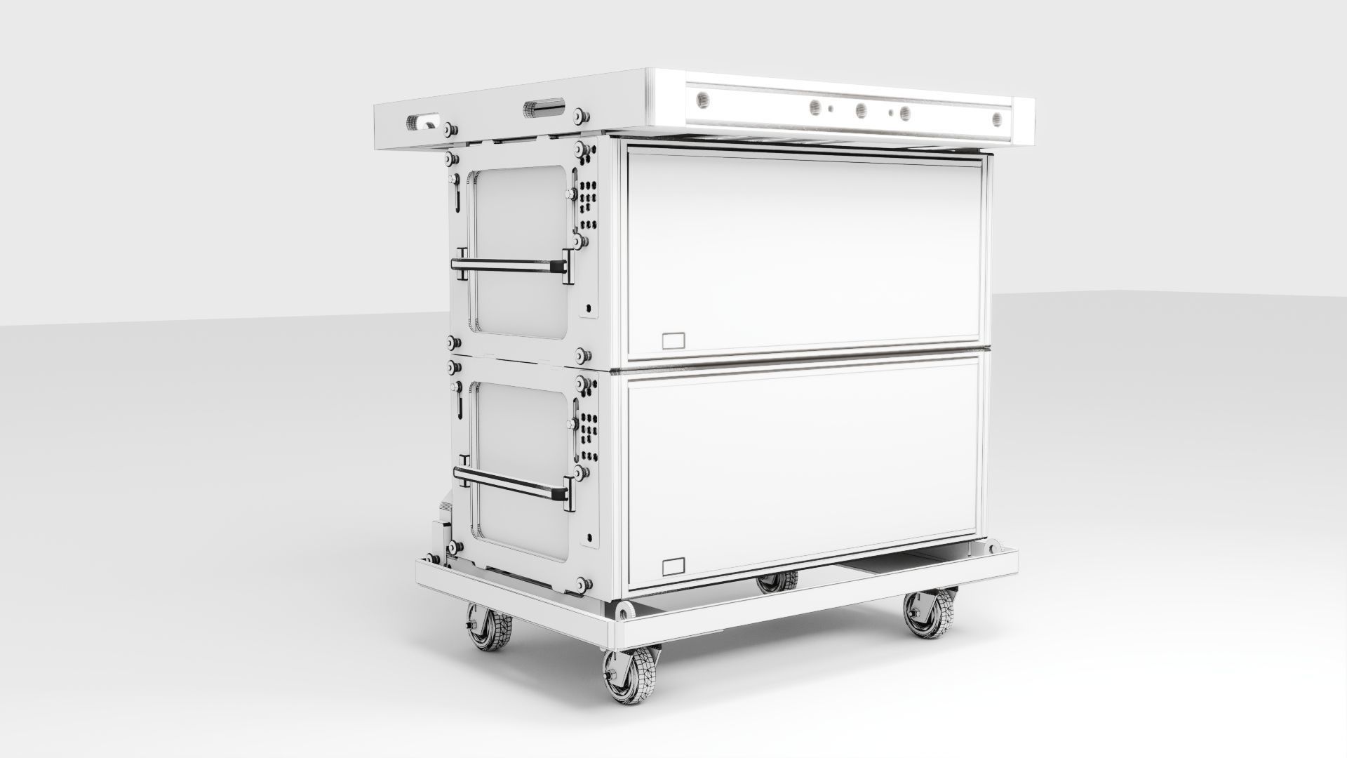 Concert Sound Systems Line Array Meyer Sound Leo 3D model_6