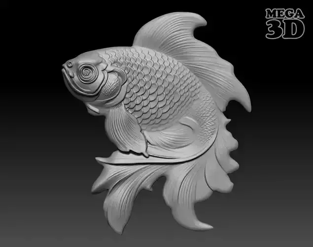 Bas Relief Fish 08 240506 3D print model