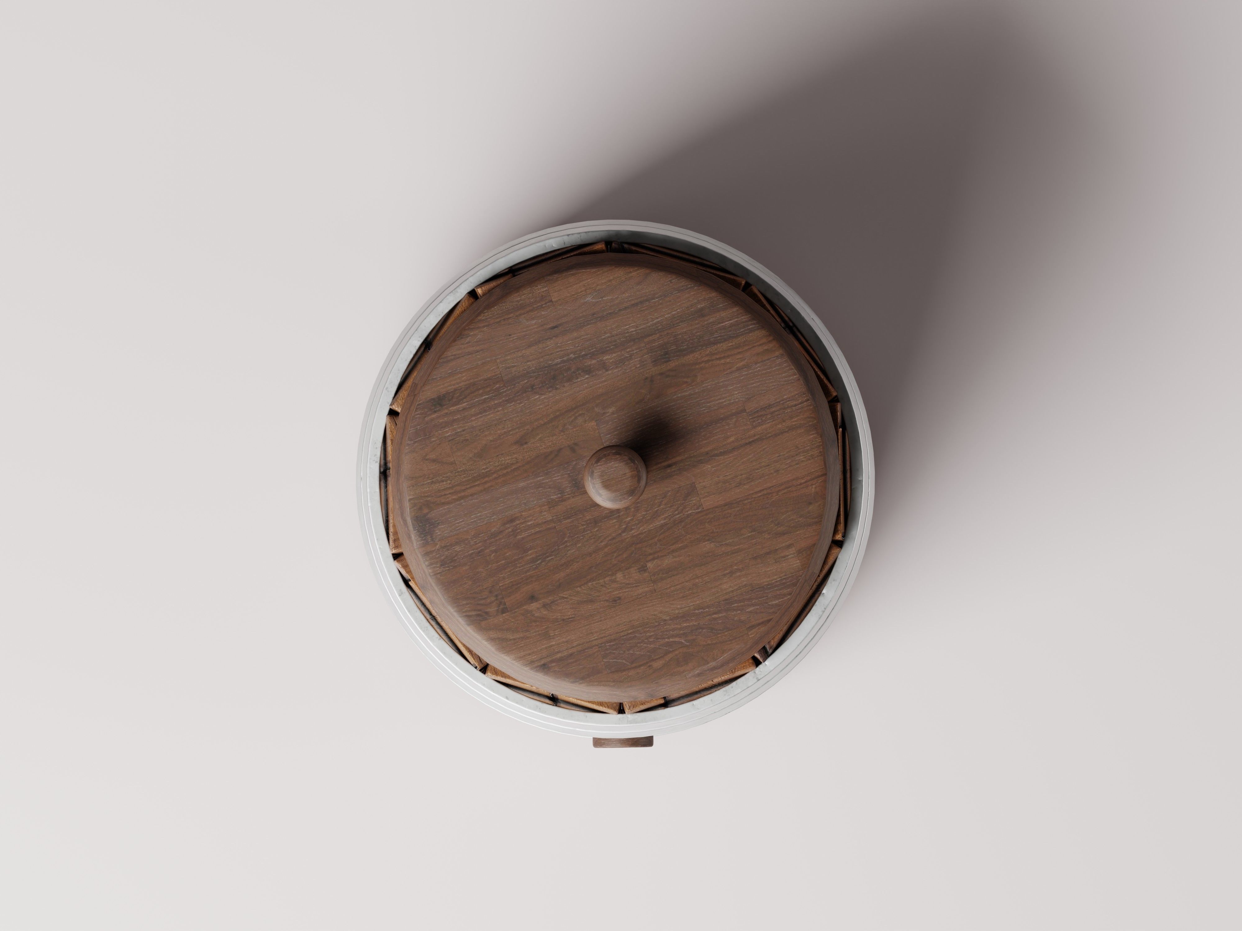 Wooden Barrel 3D Model Low-poly 3D model_5