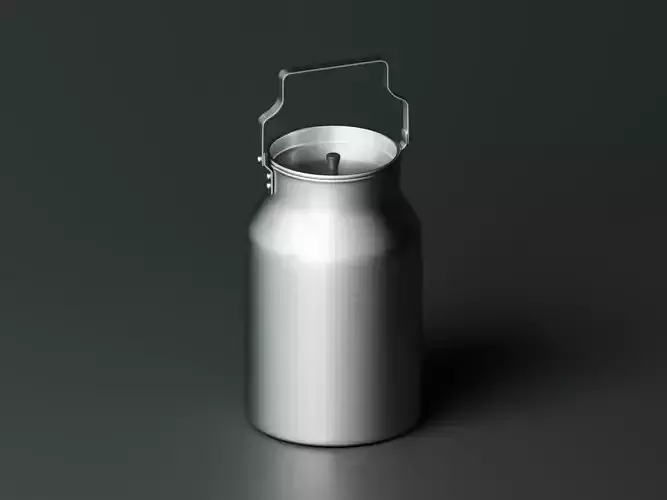 Milk Container 3D Model