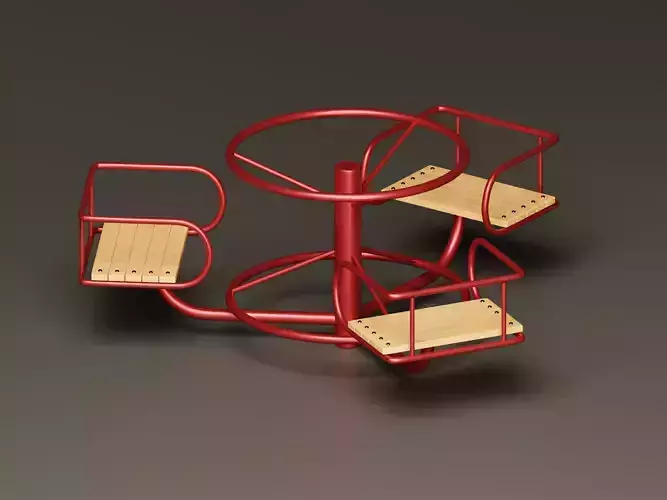 Childrens Roundabout Small 3D Model
