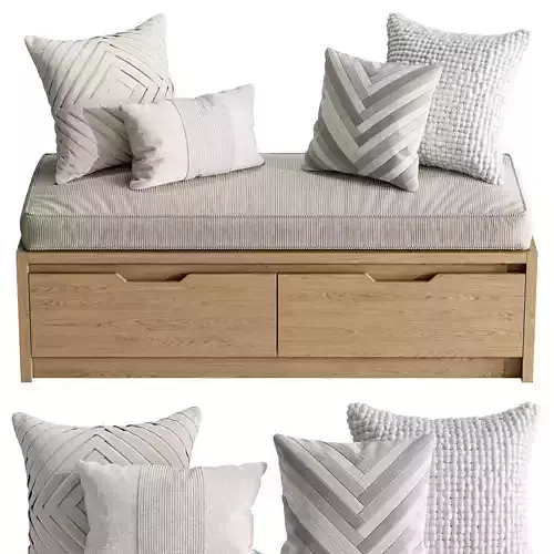 Seat Pillows Set 5 3D model