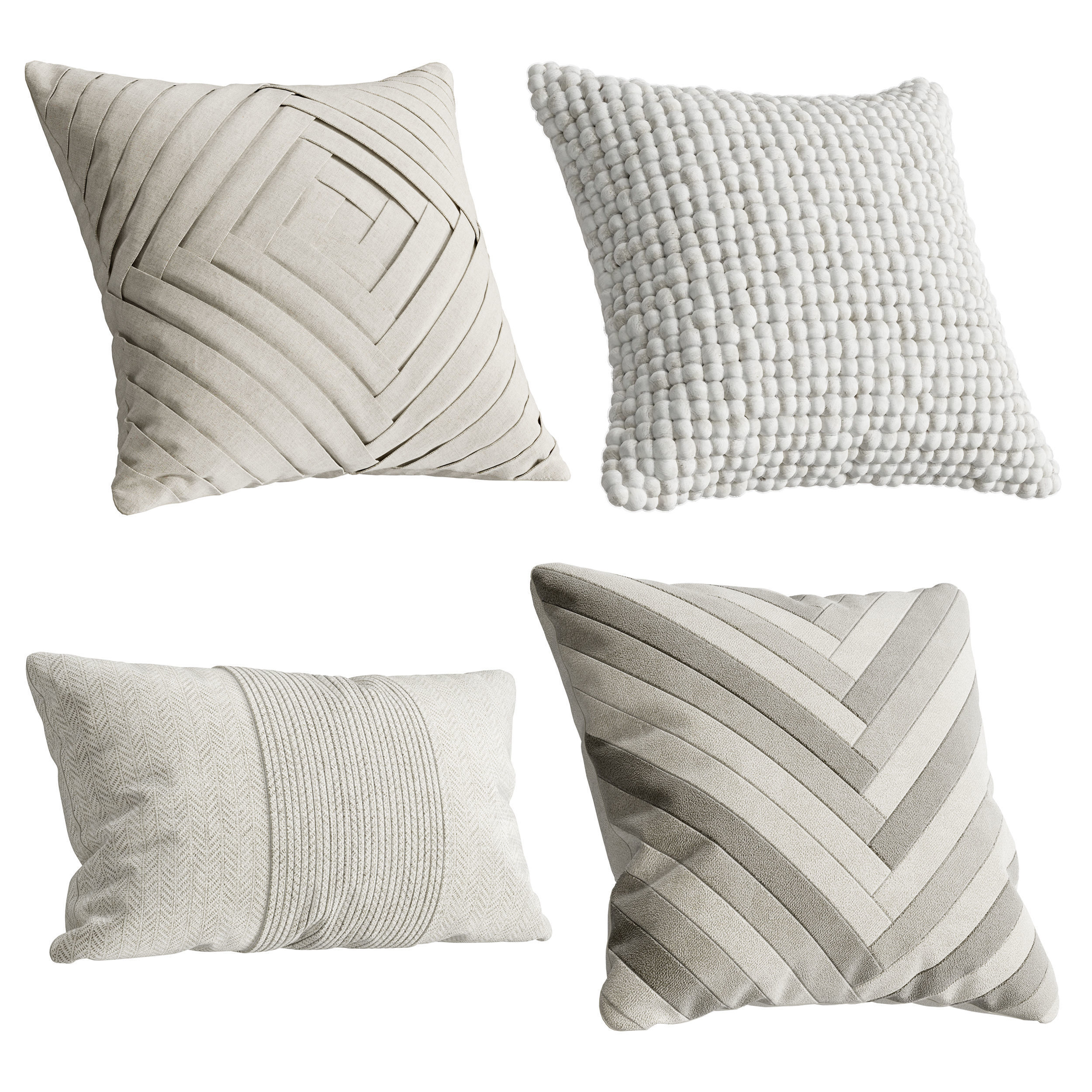 Seat Pillows Set 5 3D model_3