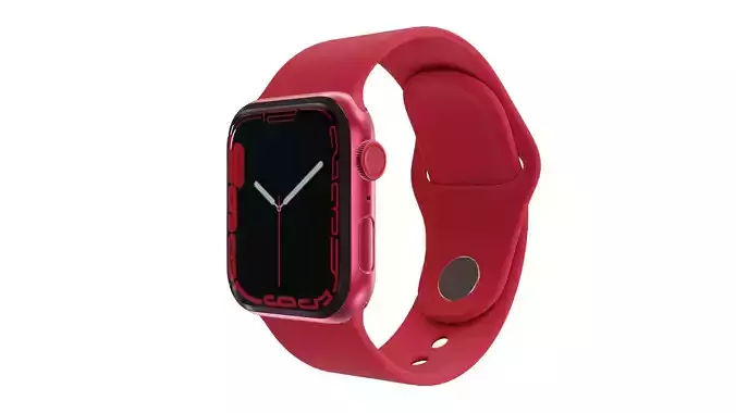 Apple Watch 7 - Red Aluminium Case with Sport Band