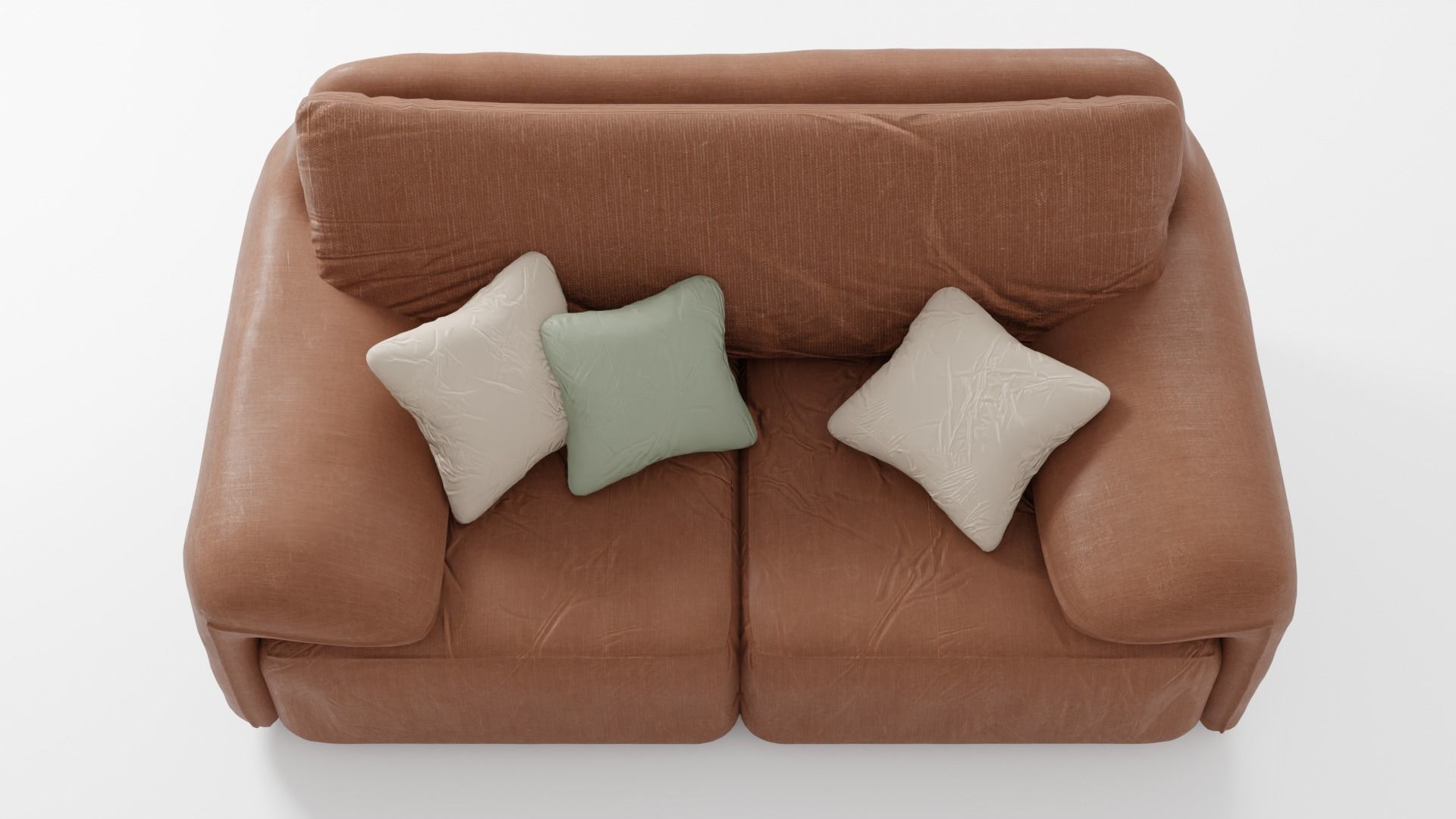 Sofa in brown tones in italian style  3D model_5
