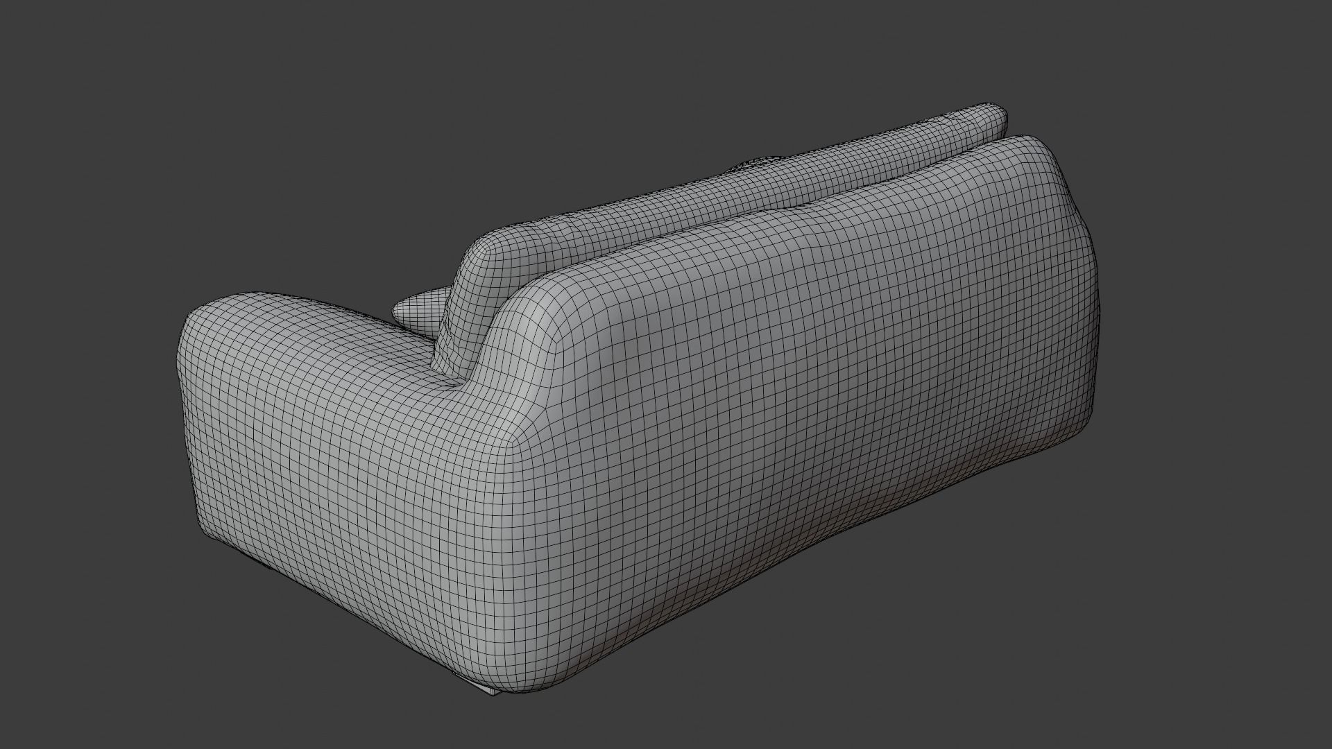 Sofa in brown tones in italian style  3D model_7