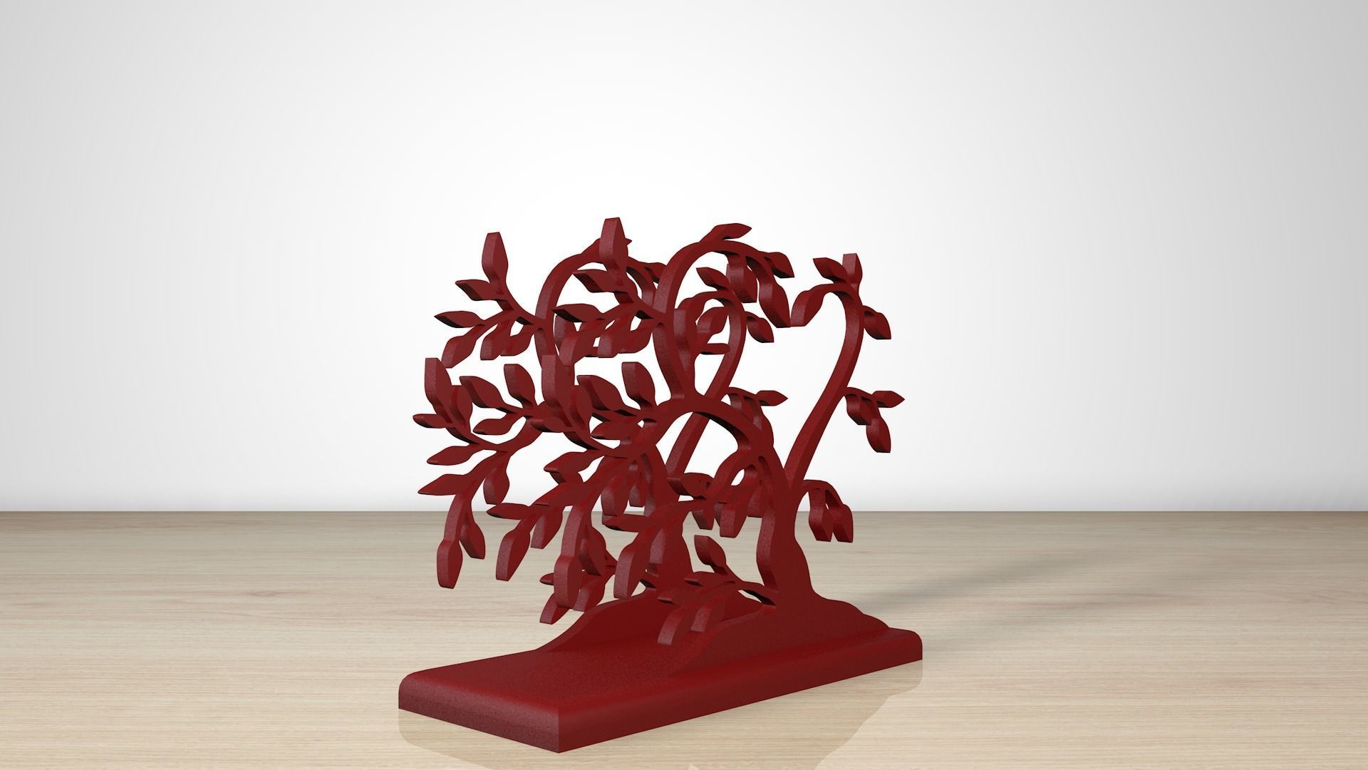 Elegant Olive Tree Napkin Holder 3D Print Model 3D print model_4