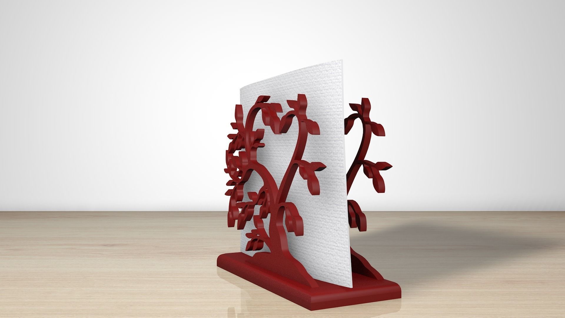 Elegant Olive Tree Napkin Holder 3D Print Model 3D print model_3