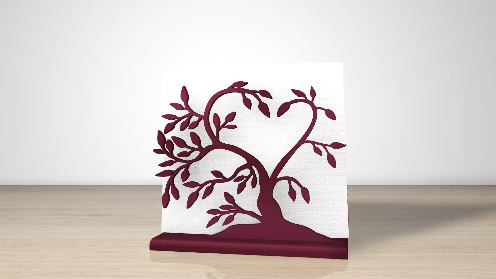 Elegant Olive Tree Napkin Holder 3D Print Model 3D print model_0