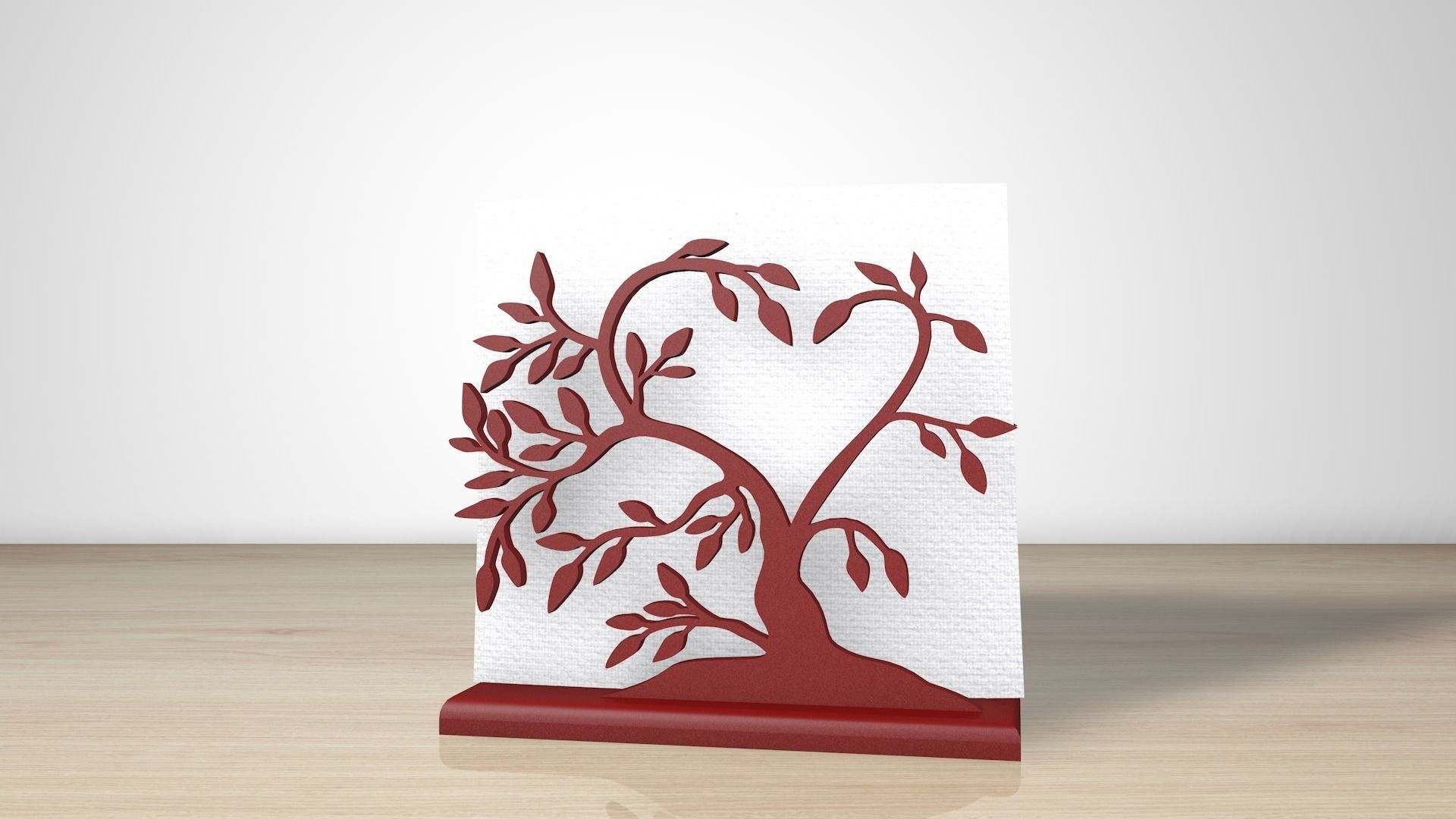 Elegant Olive Tree Napkin Holder 3D Print Model 3D print model_1