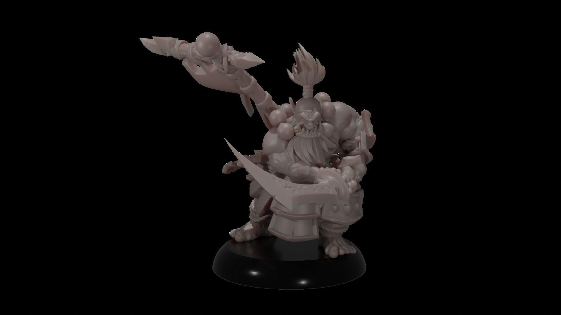 Orc Blade Master Orcish Horde 3D print model_6