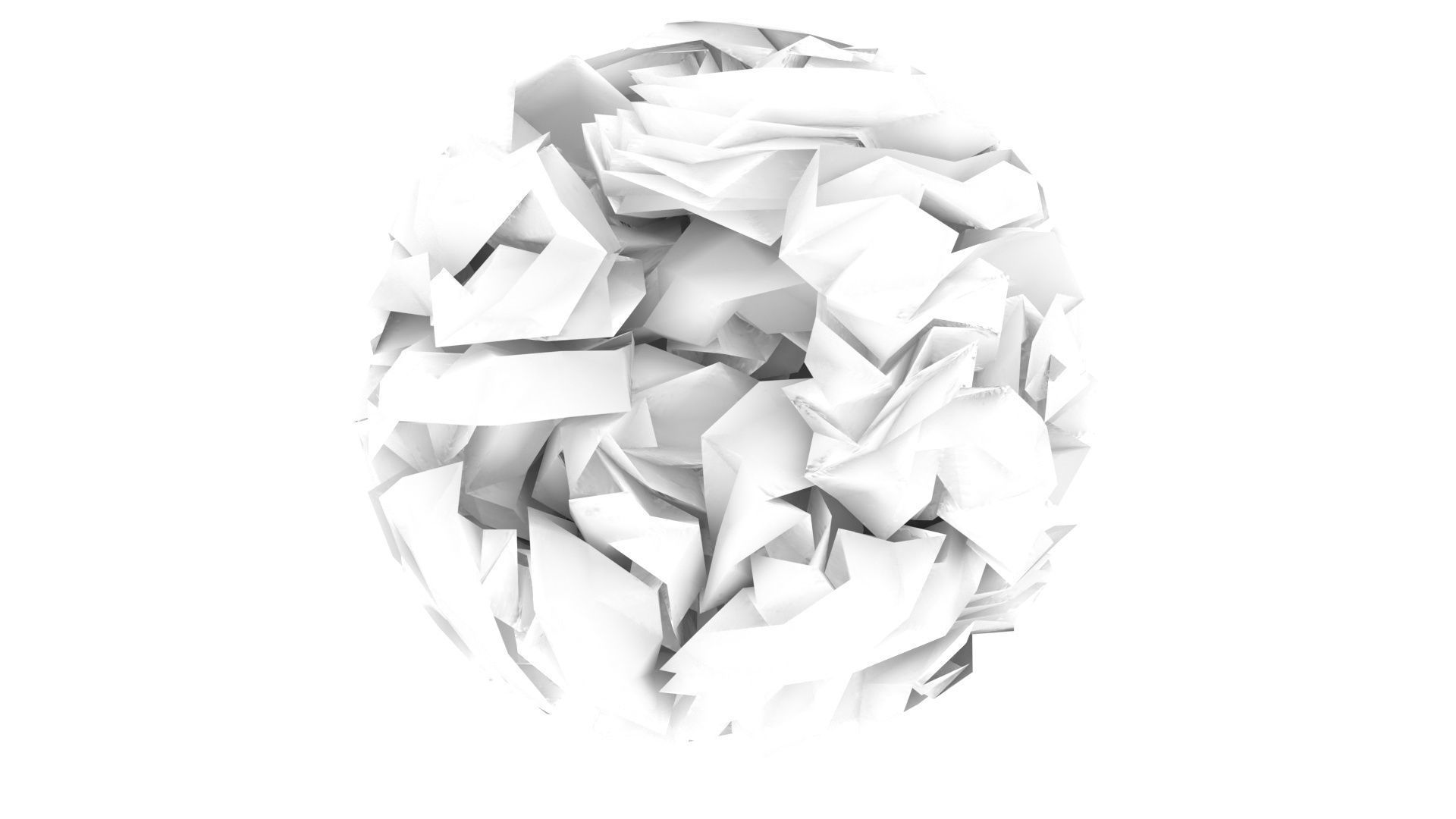 Paper With Crumpling Animation 3D model_8