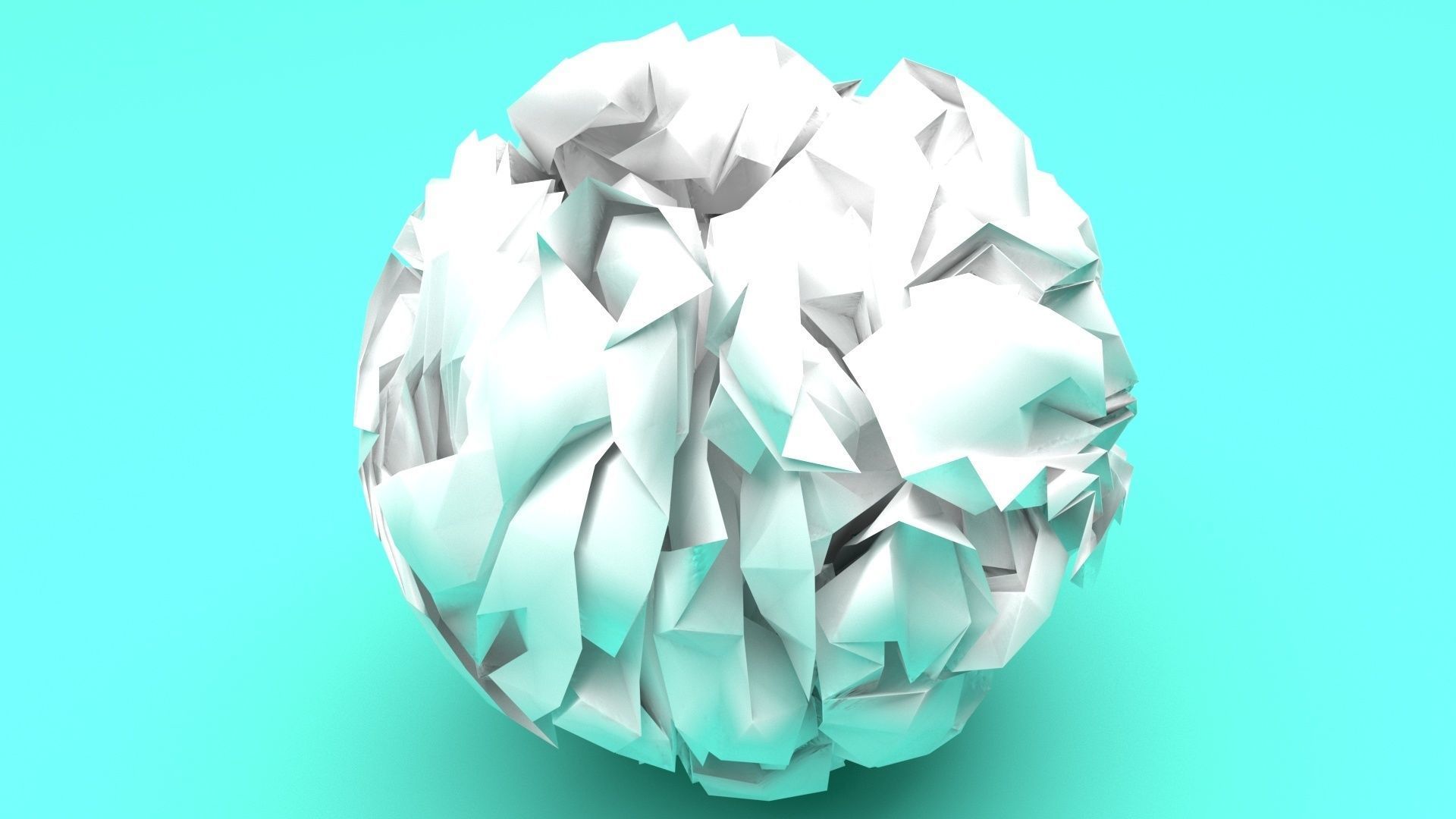 Paper With Crumpling Animation 3D model_34