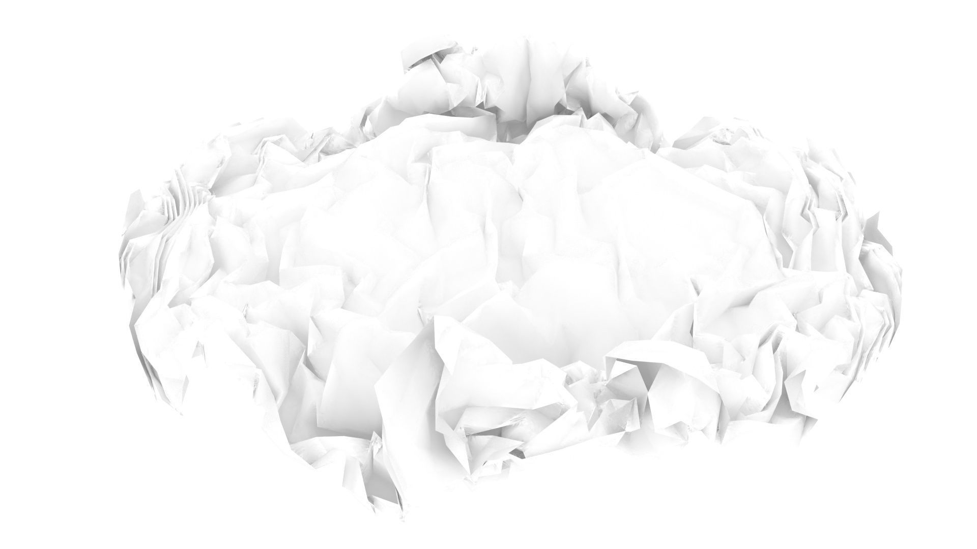 Paper With Crumpling Animation 3D model_3
