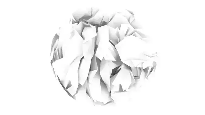 Paper With Crumpling Animation 3D model