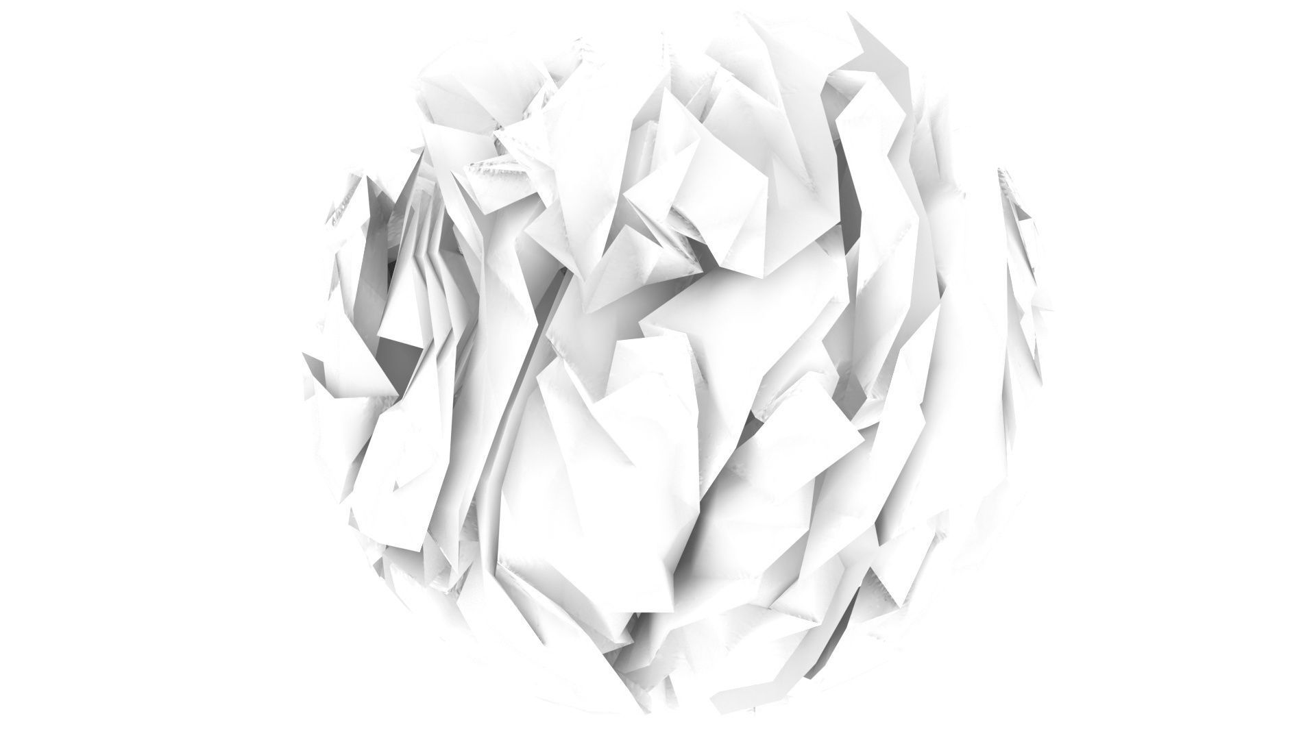Paper With Crumpling Animation 3D model_9