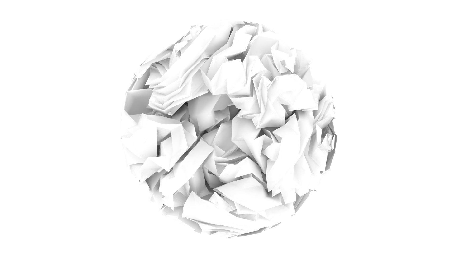 Paper With Crumpling Animation 3D model_12