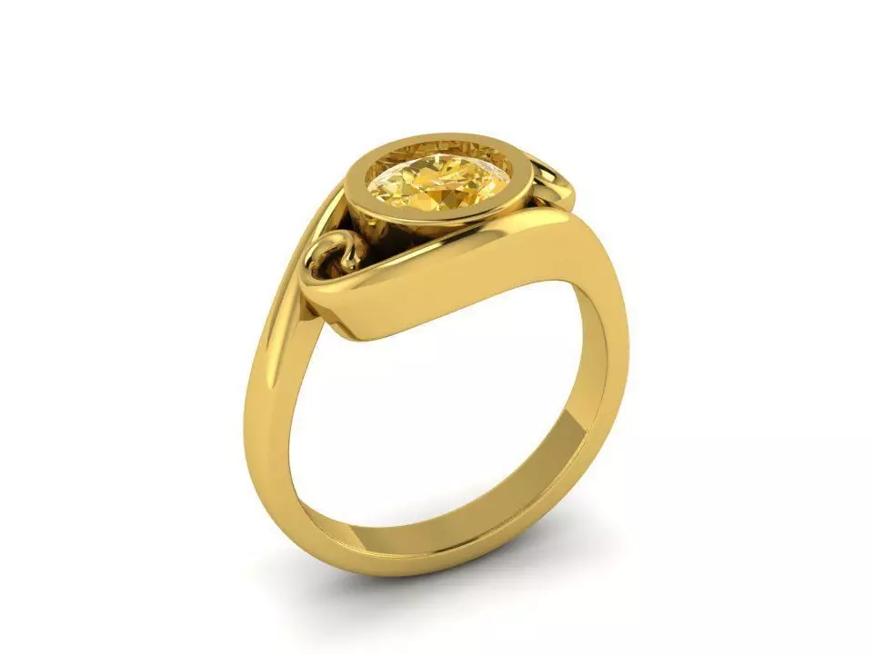 fashion engagement ring 68 Free 3D print model