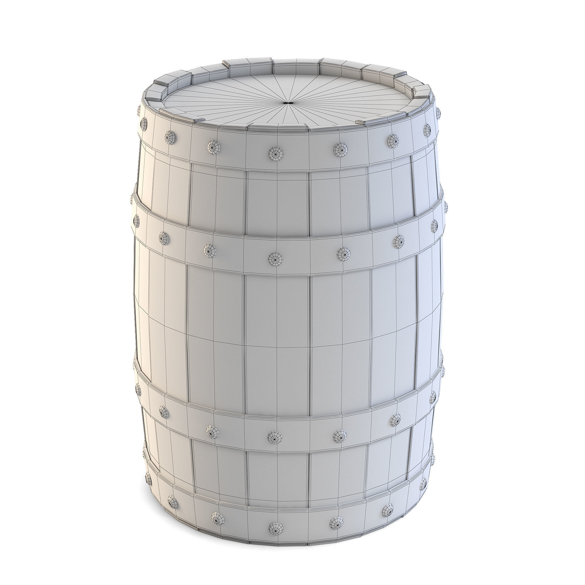 Barrel 3D model_2