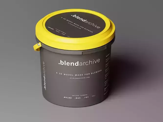 Paint Bucket 3D Model