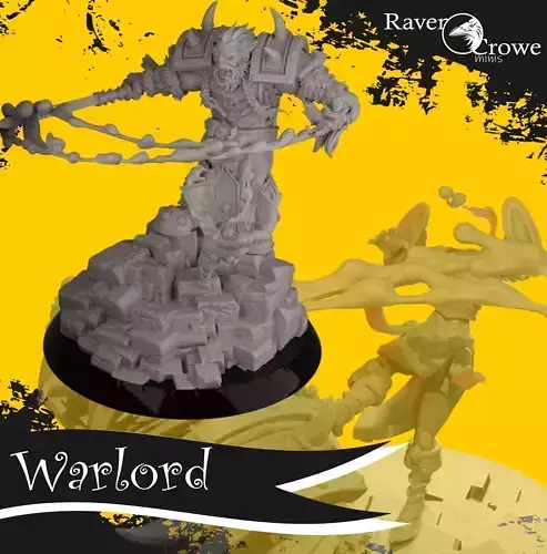 Orc Warlord Orcish Horde 3D print model