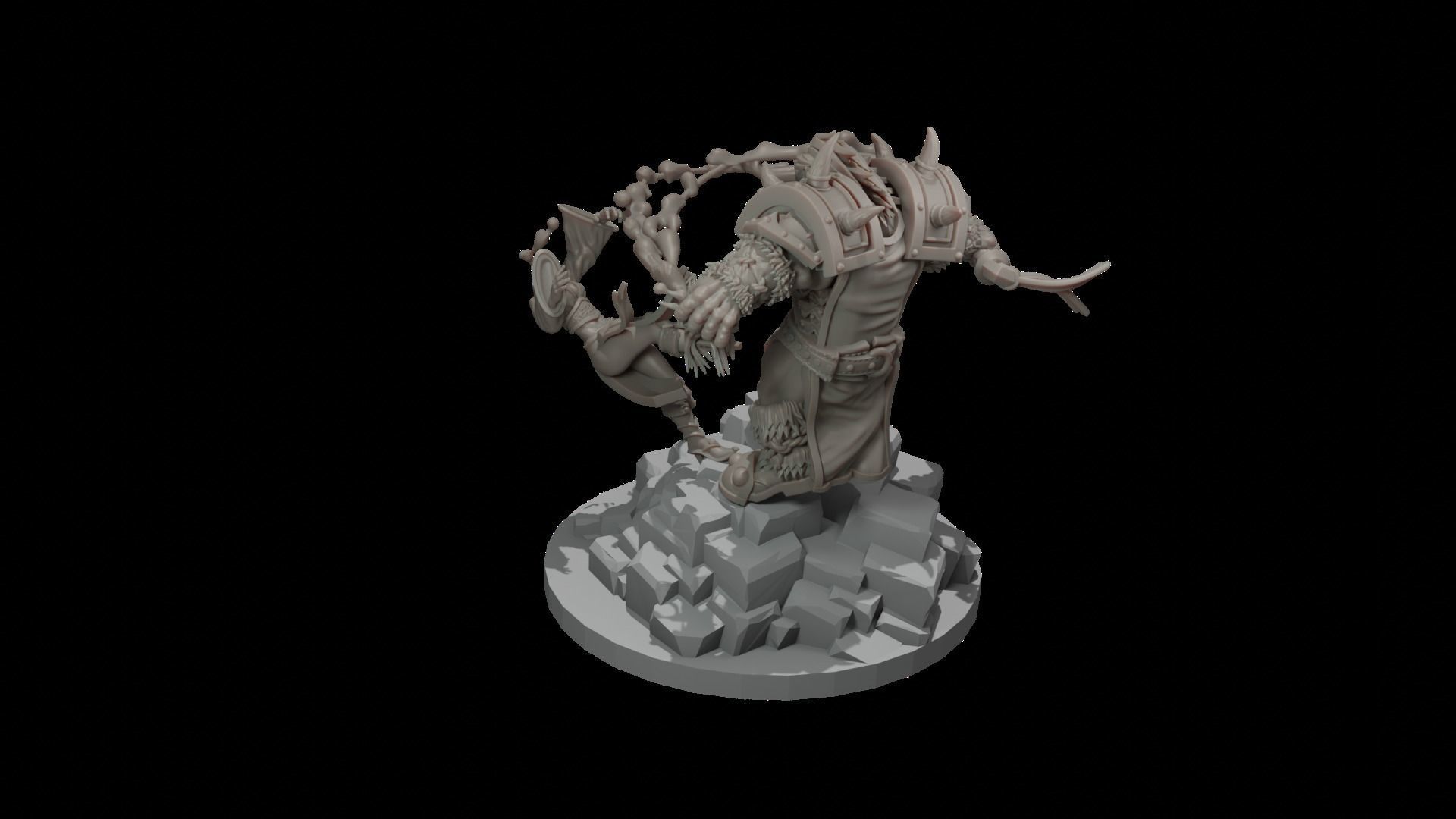 Orc Warlord Orcish Horde 3D print model_6