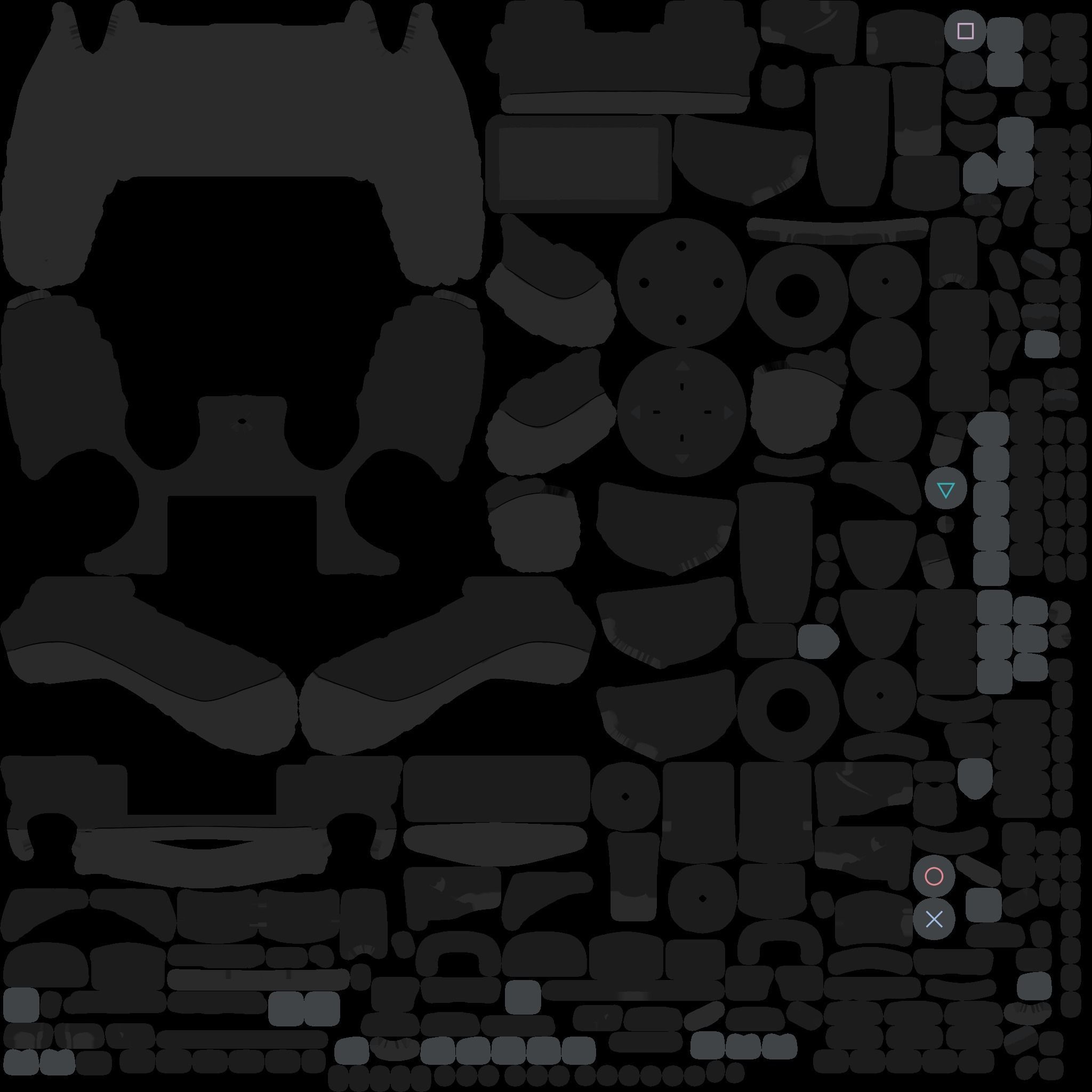 PS4 REMOTE Low-poly 3D model_52