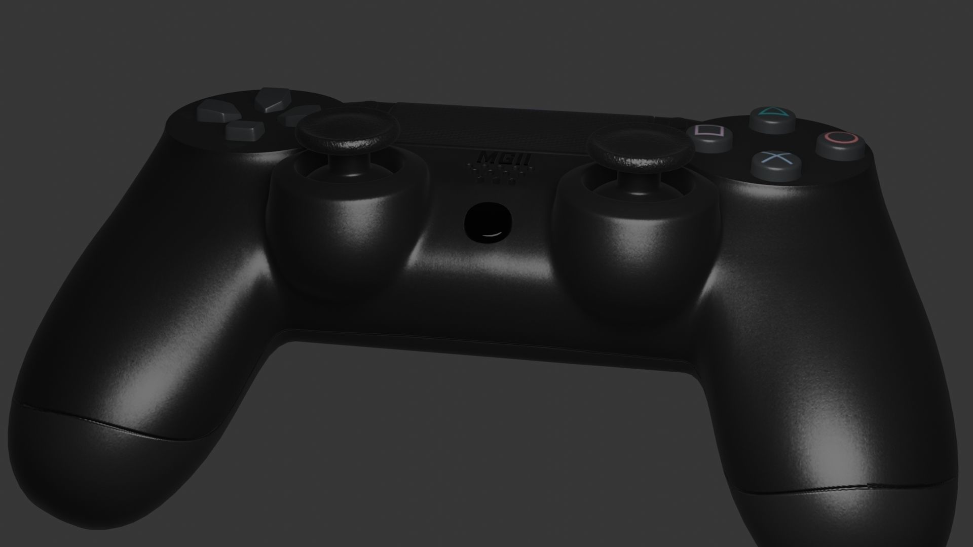 PS4 REMOTE Low-poly 3D model_29