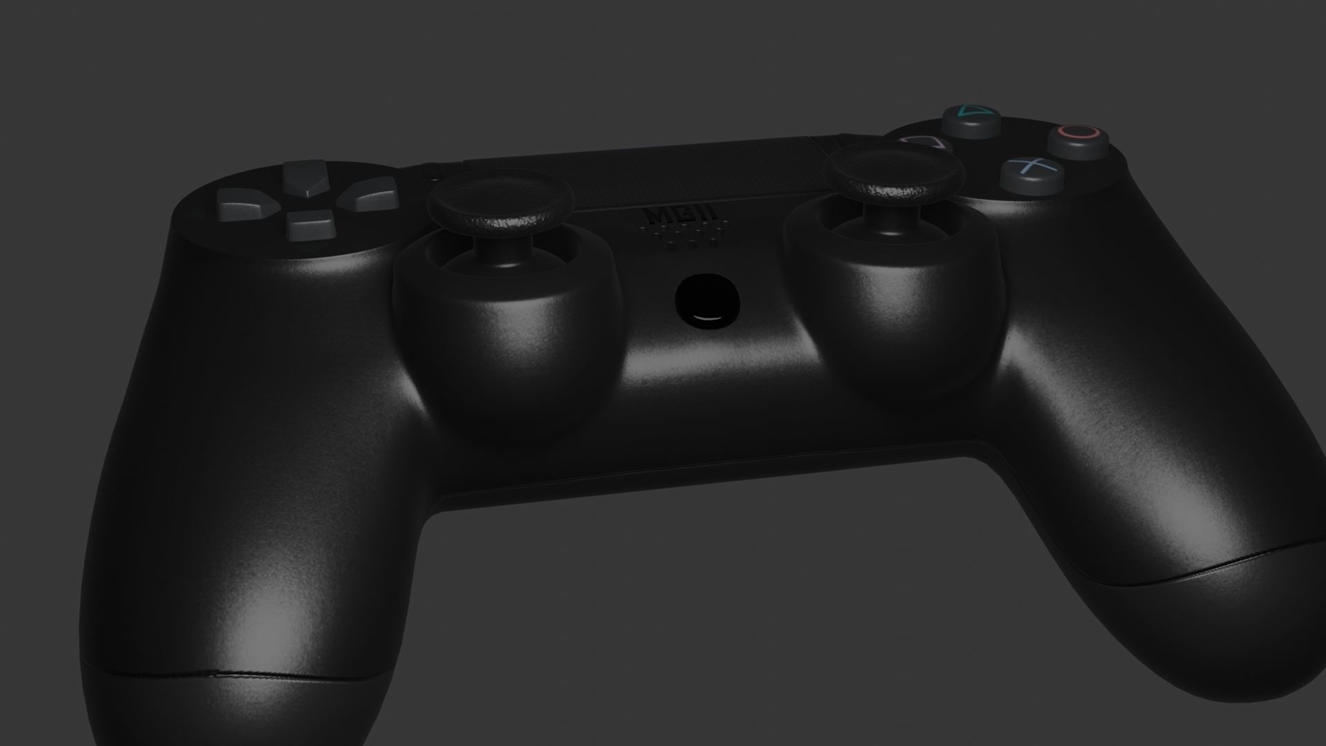 PS4 REMOTE Low-poly 3D model_31