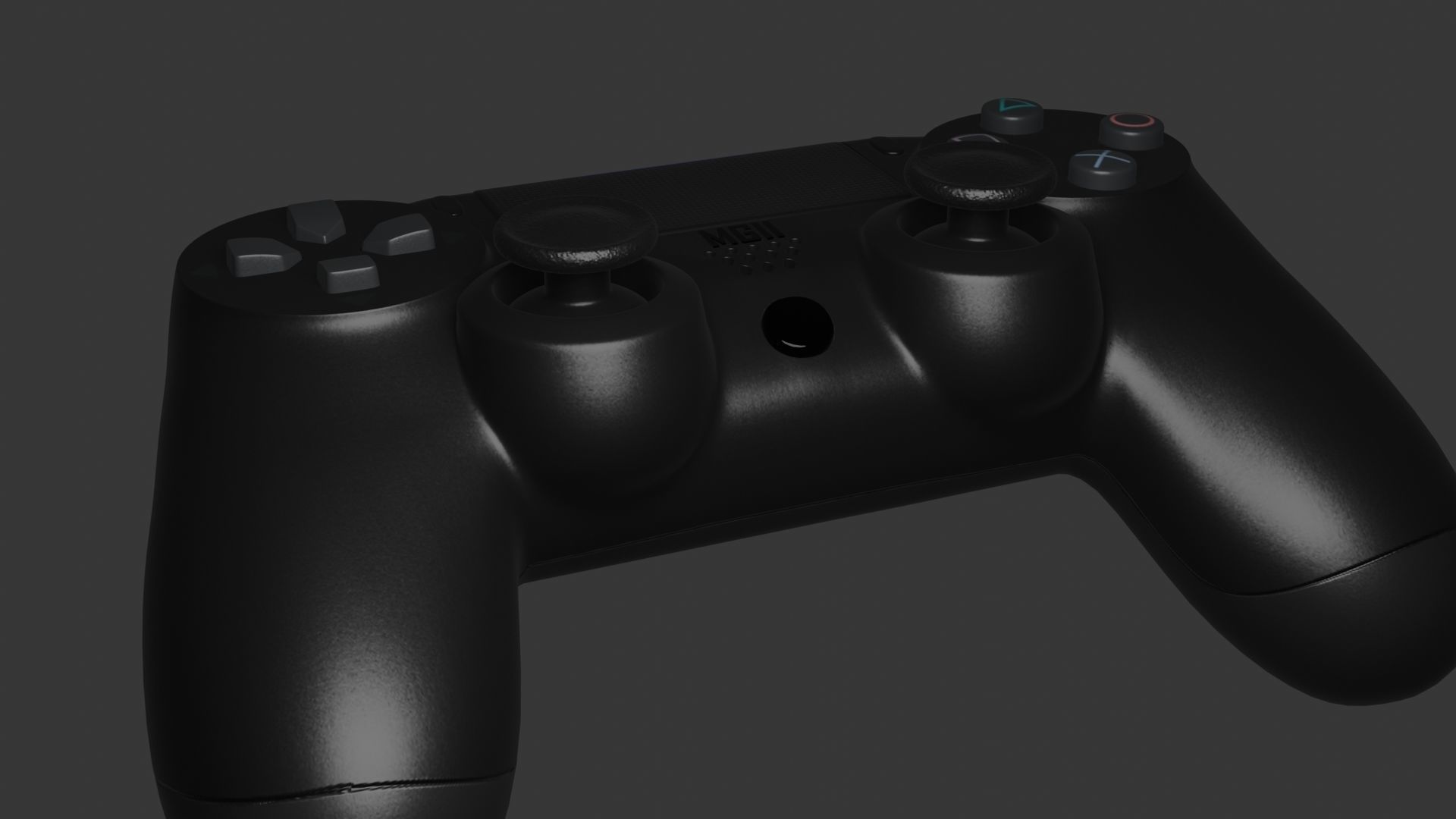 PS4 REMOTE Low-poly 3D model_32