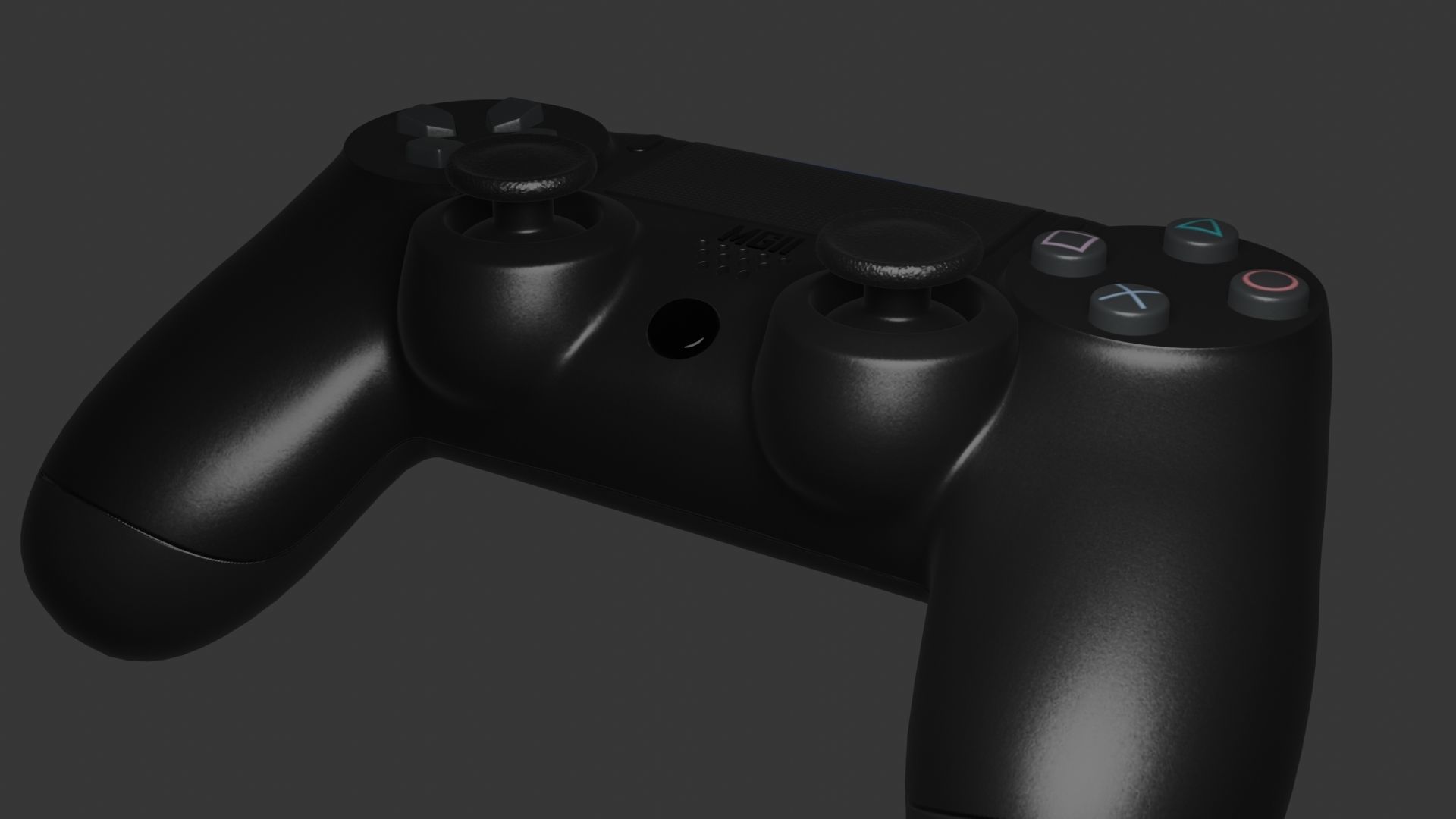 PS4 REMOTE Low-poly 3D model_27